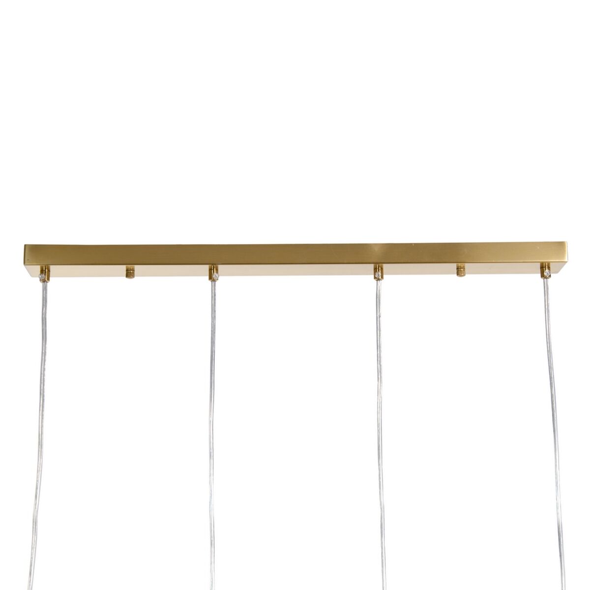 Taklampa 91 x 11 x 45 cm Glas Gyllene Metall - 2