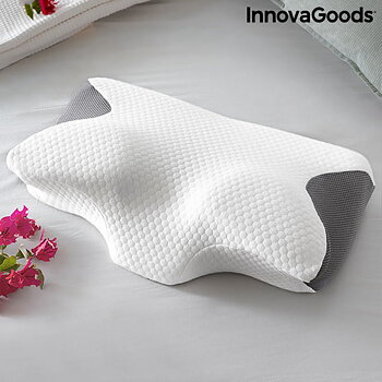 Viskoelastisk nackkudde med ergonomiska konturer Conforti InnovaGoods MEMORY FOAM PILLOW (Renoverade A)