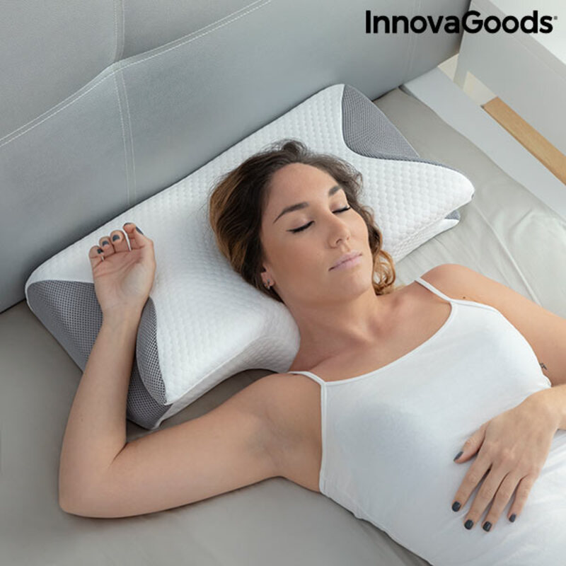 Viskoelastisk nackkudde med ergonomiska konturer Conforti InnovaGoods MEMORY FOAM PILLOW (Renoverade A) - 4
