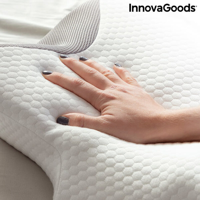 Viskoelastisk nackkudde med ergonomiska konturer Conforti InnovaGoods MEMORY FOAM PILLOW (Renoverade A) - 3