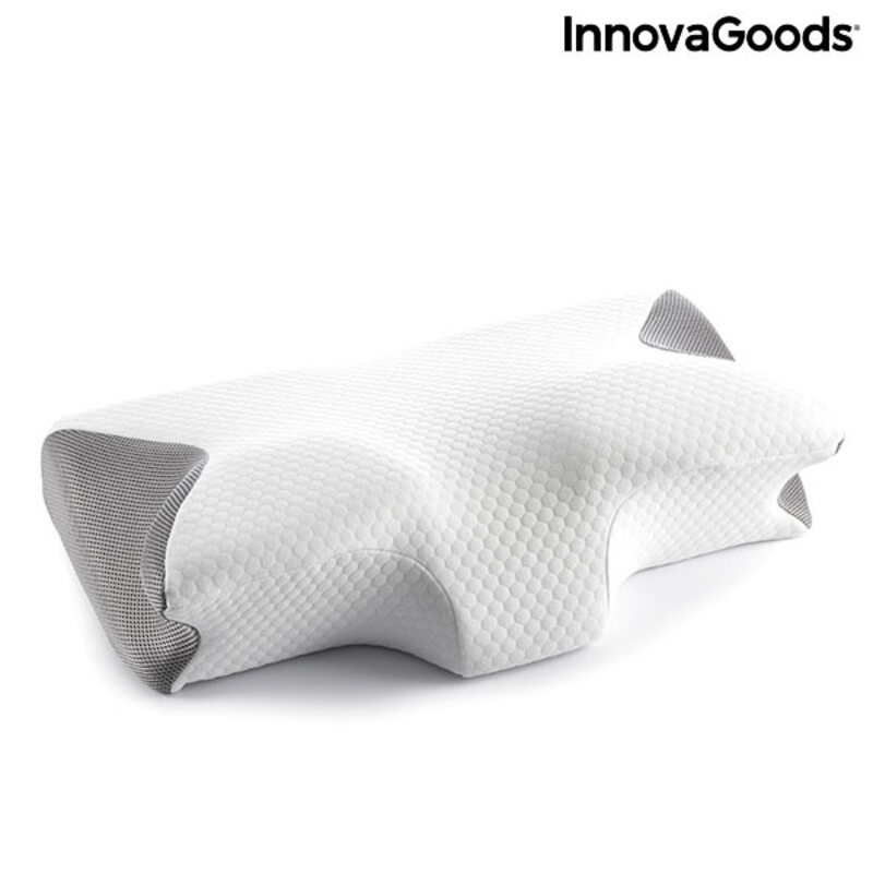 Viskoelastisk nackkudde med ergonomiska konturer Conforti InnovaGoods MEMORY FOAM PILLOW (Renoverade A) - 7
