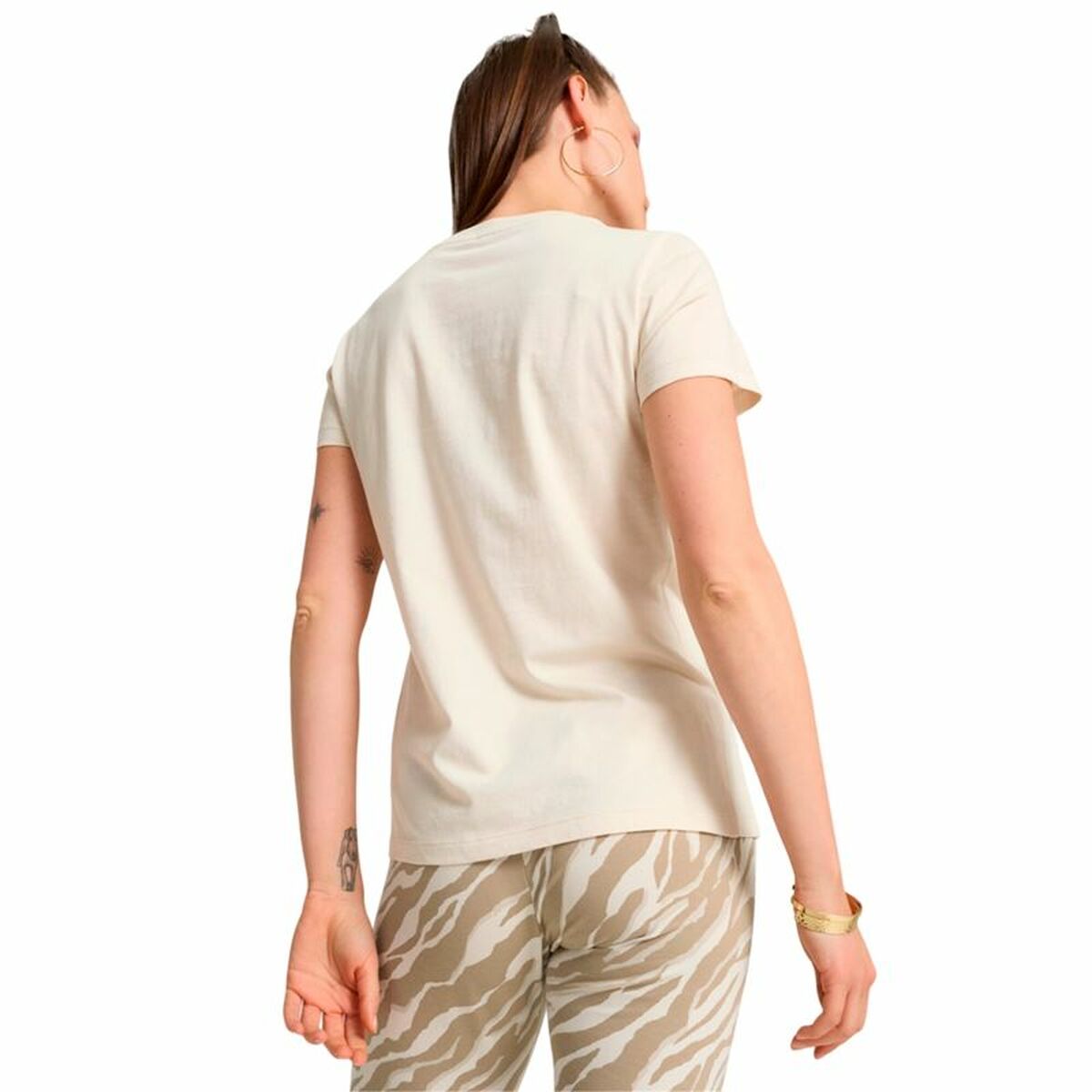 T-shirt med kortärm Dam Puma Essentials + Animal - 2