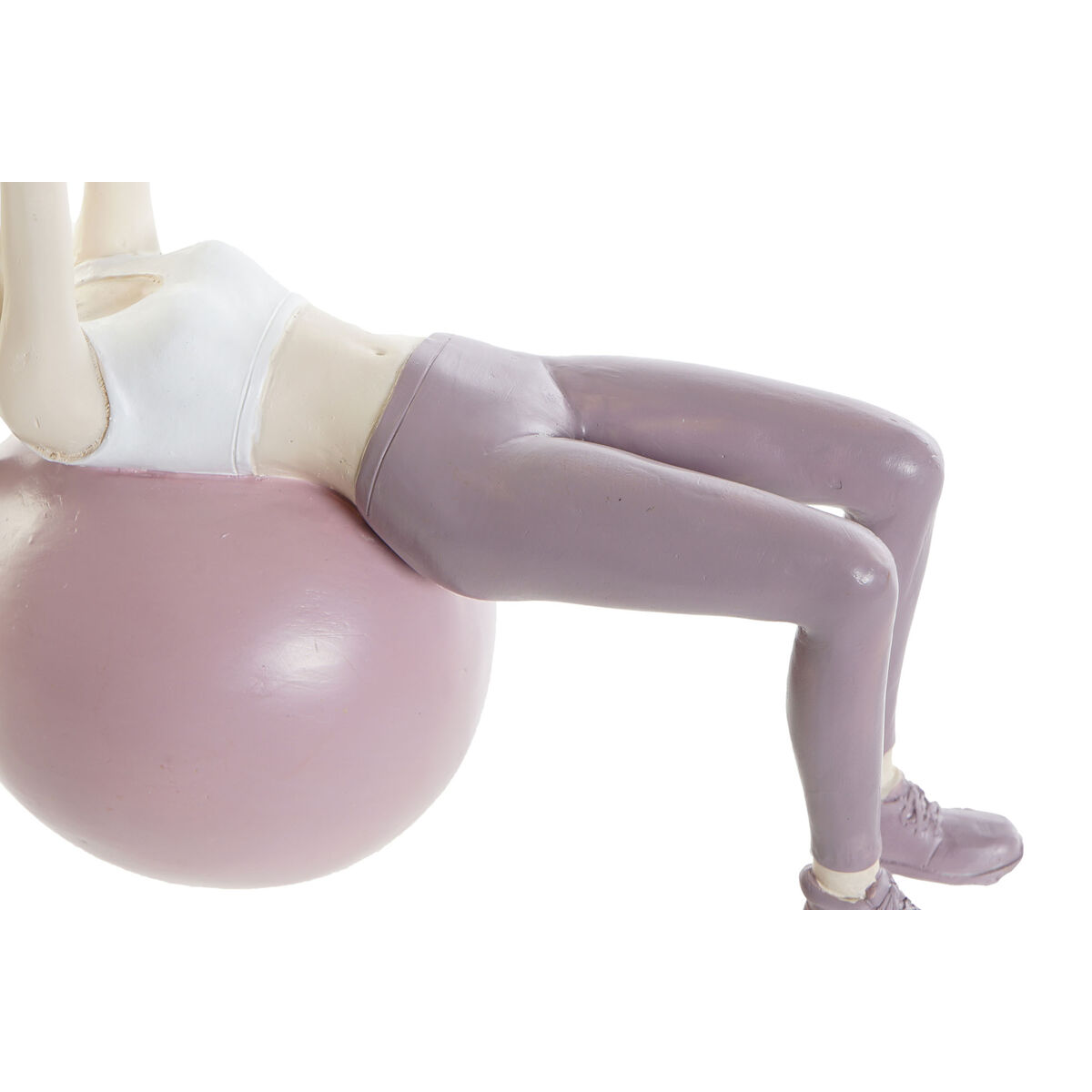 Prydnadsfigur DKD Home Decor Rosa Yoga Scandi 18,5 x 8 x 17,5 cm - 5