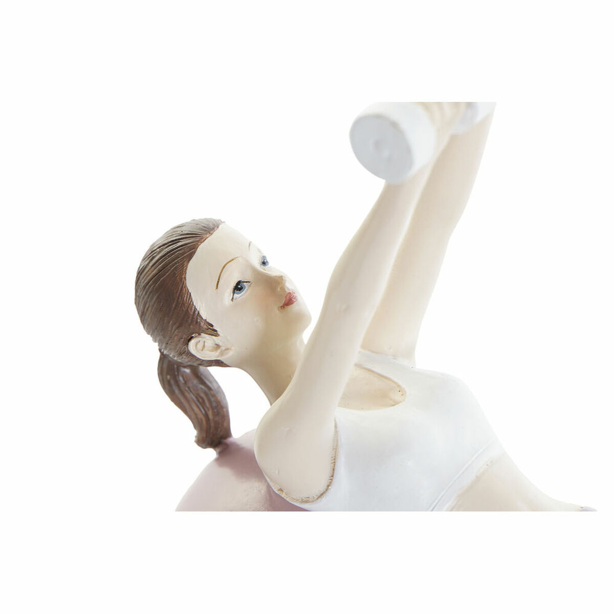 Prydnadsfigur DKD Home Decor Rosa Yoga Scandi 18,5 x 8 x 17,5 cm - 6