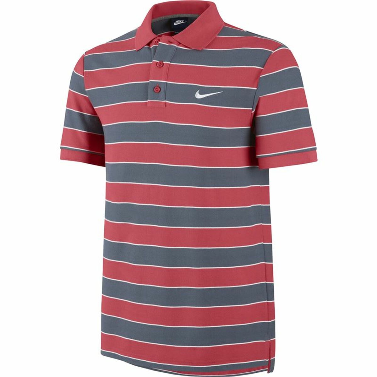 Polotröja kortärmad Herr Nike Matchup Stripe 2 Grå Röd
