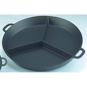 Stor stekpanna/ stekhäll Ø 800 mm med 3 partitioner