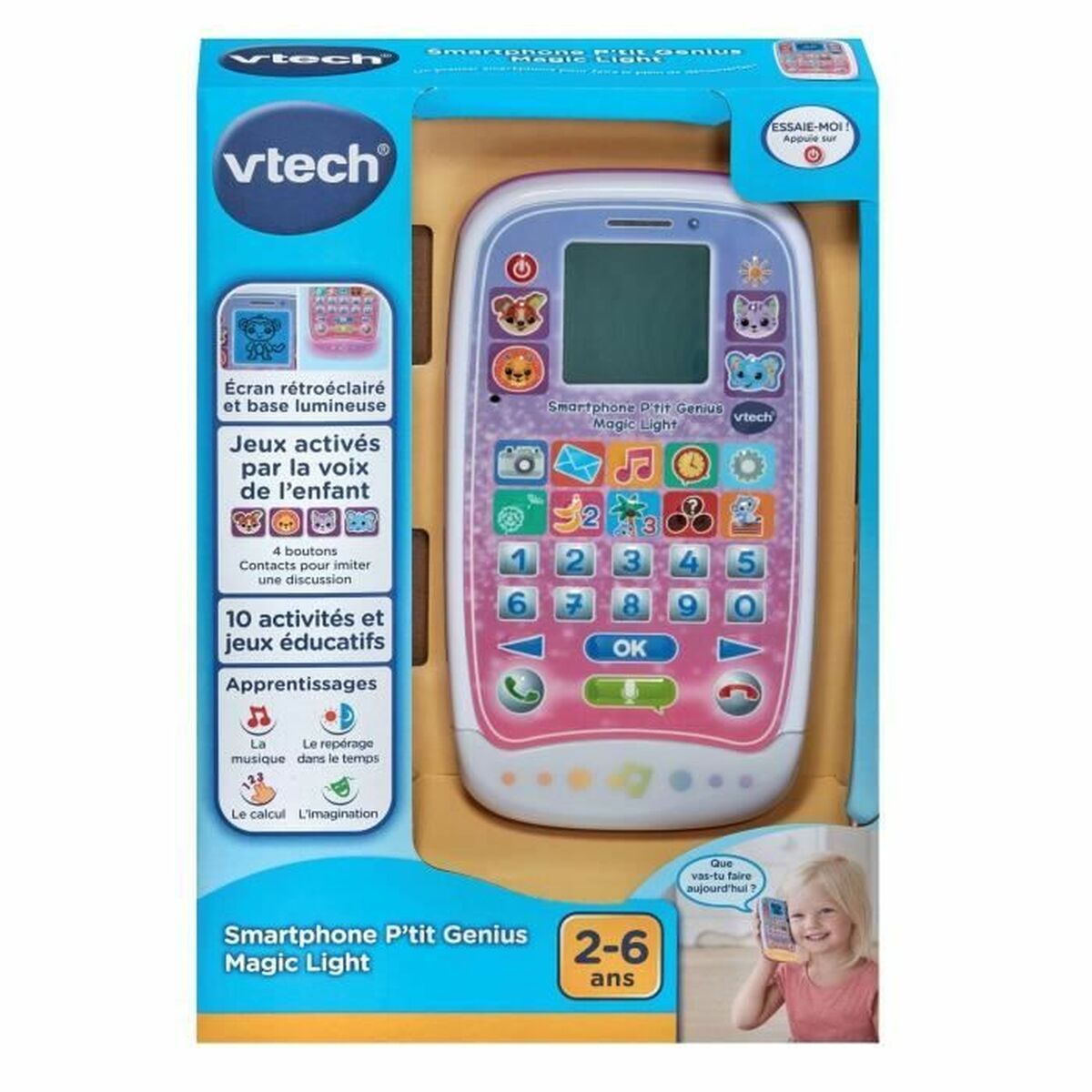 Leksakstelefon Vtech Smartphone P´tit Genius Magic Light (FR) - 4