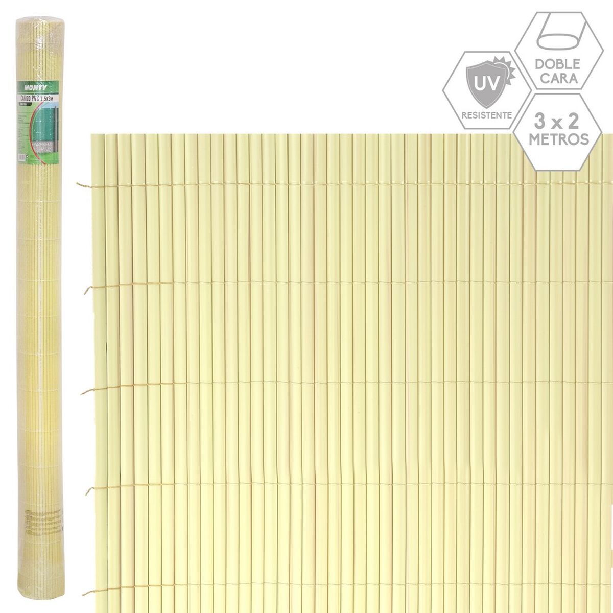 Rotting Beige PVC 1 x 300 x 200 cm