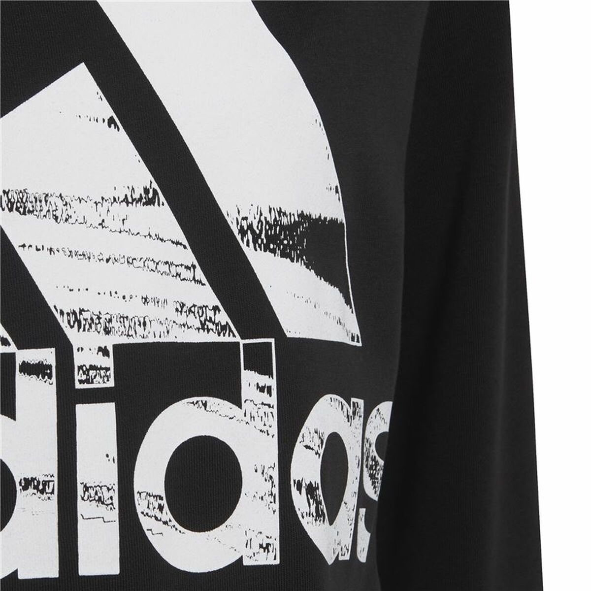 Tröja utan huva Barn Adidas Sweat Logo Svart - 4