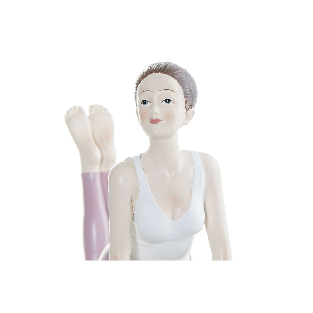 Prydnadsfigur DKD Home Decor Rosa Yoga Scandi 16 x 6 x 13 cm - 3