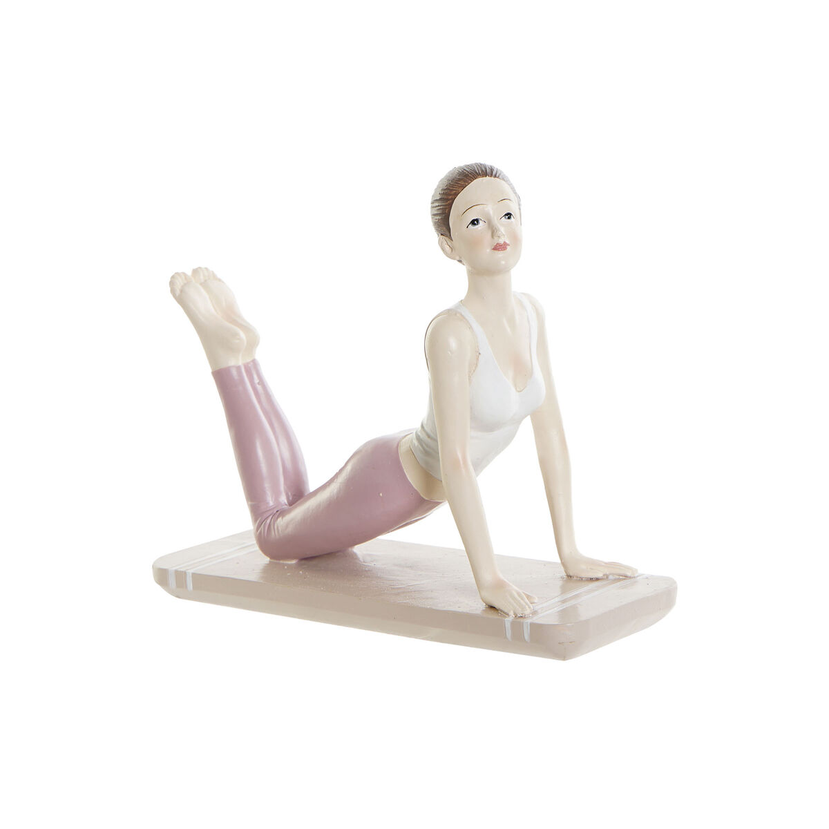 Prydnadsfigur DKD Home Decor Rosa Yoga Scandi 16 x 6 x 13 cm - 4