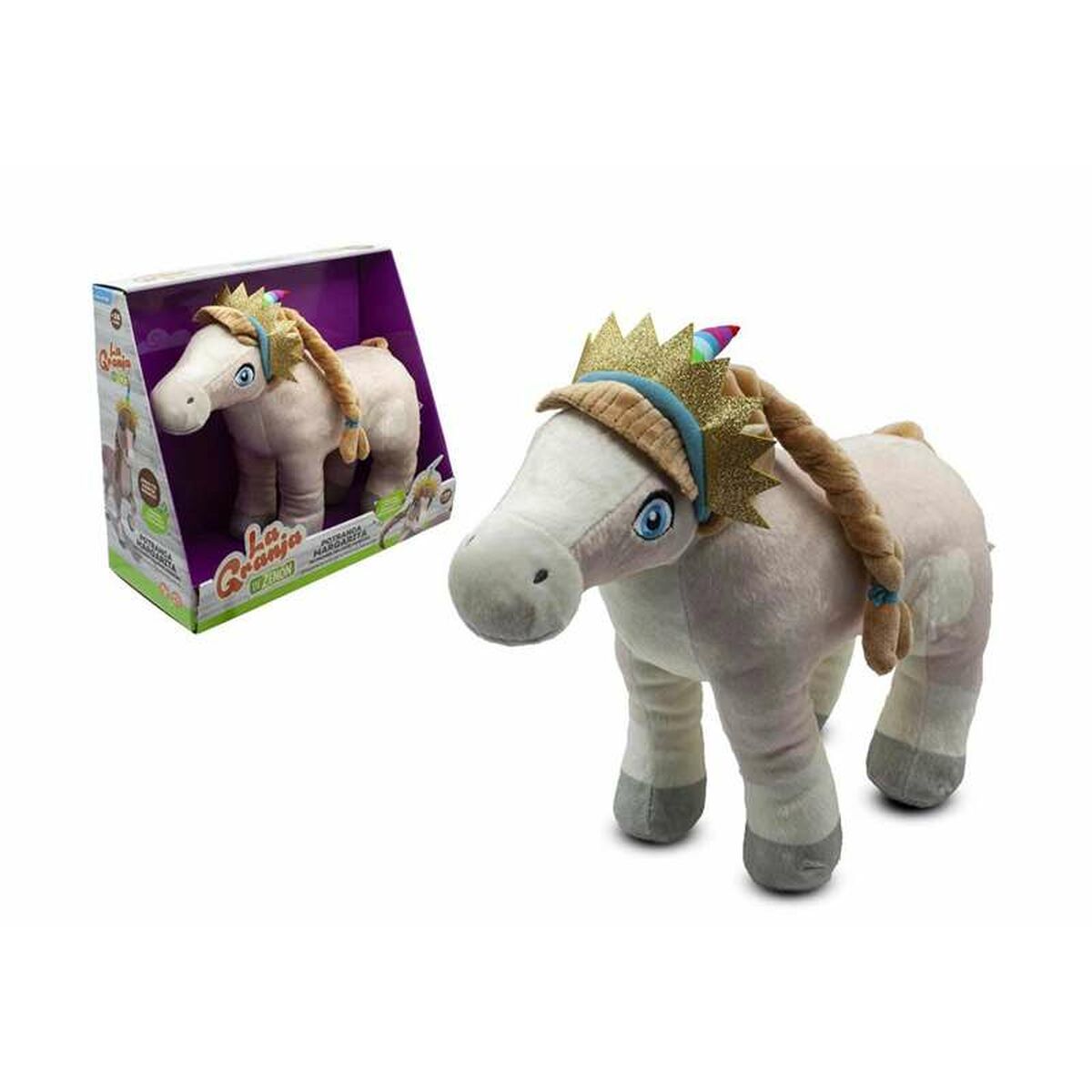 Musikalisk Plyschdocka Bandai La Granja de Zenón Potranca Margarita 30 cm - 3