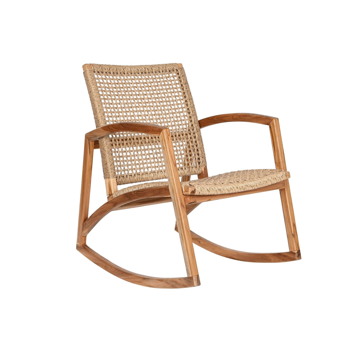 Gungstol DKD Home Decor Naturell Teak 62 x 84 x 85 cm