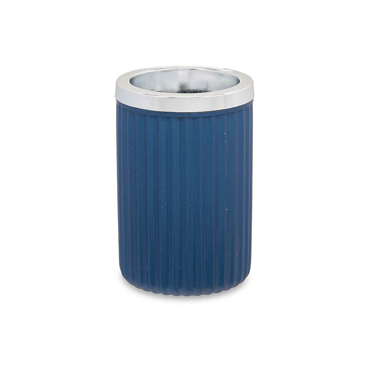 Glas Tandborsthållare Blå Plast 32 antal (7,5 x 11,5 x 7,5 cm) - 3