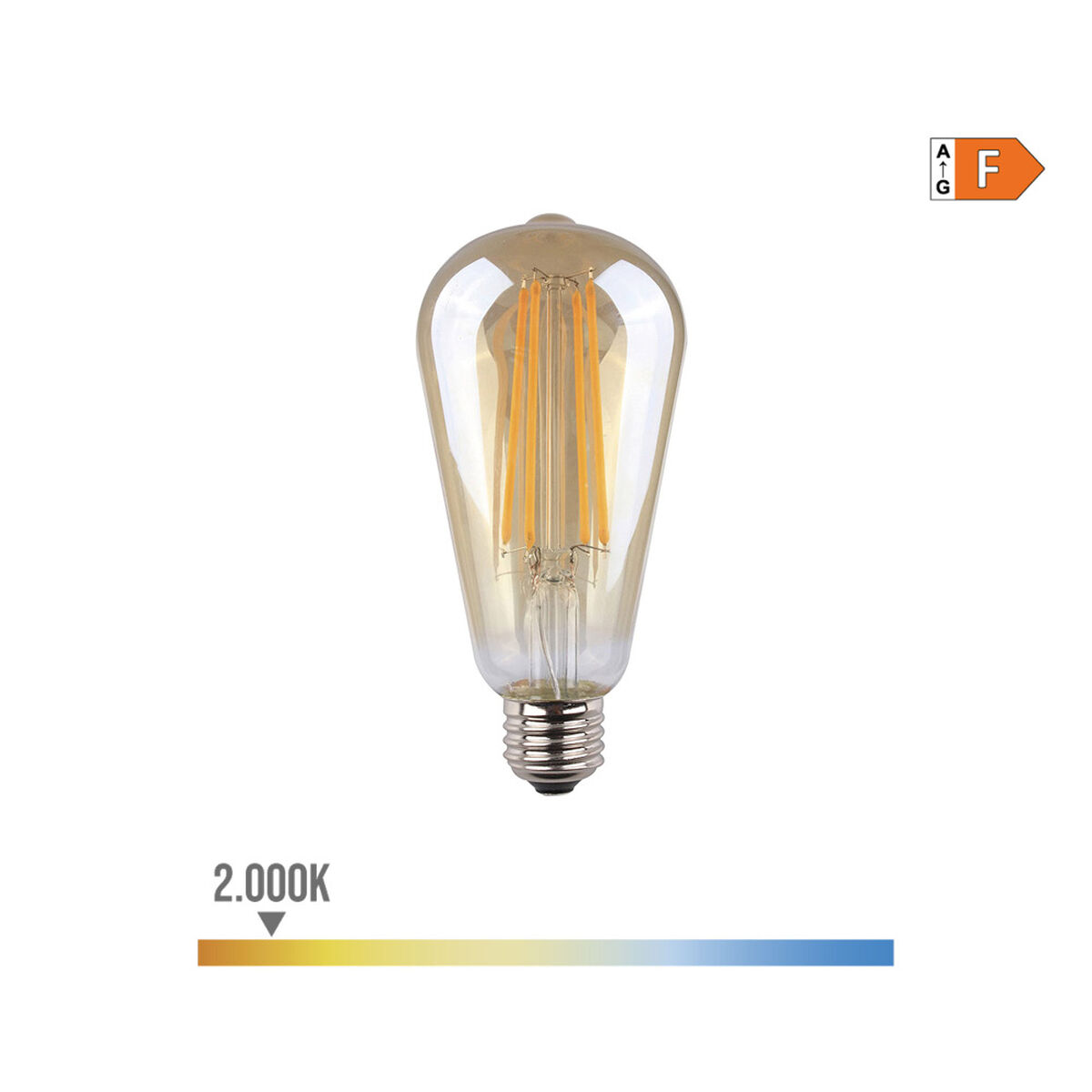 LED-lampa EDM 98624 F 6 W 45 W E27 500 lm 6,4 x 14,2 cm (2000 K) - 5