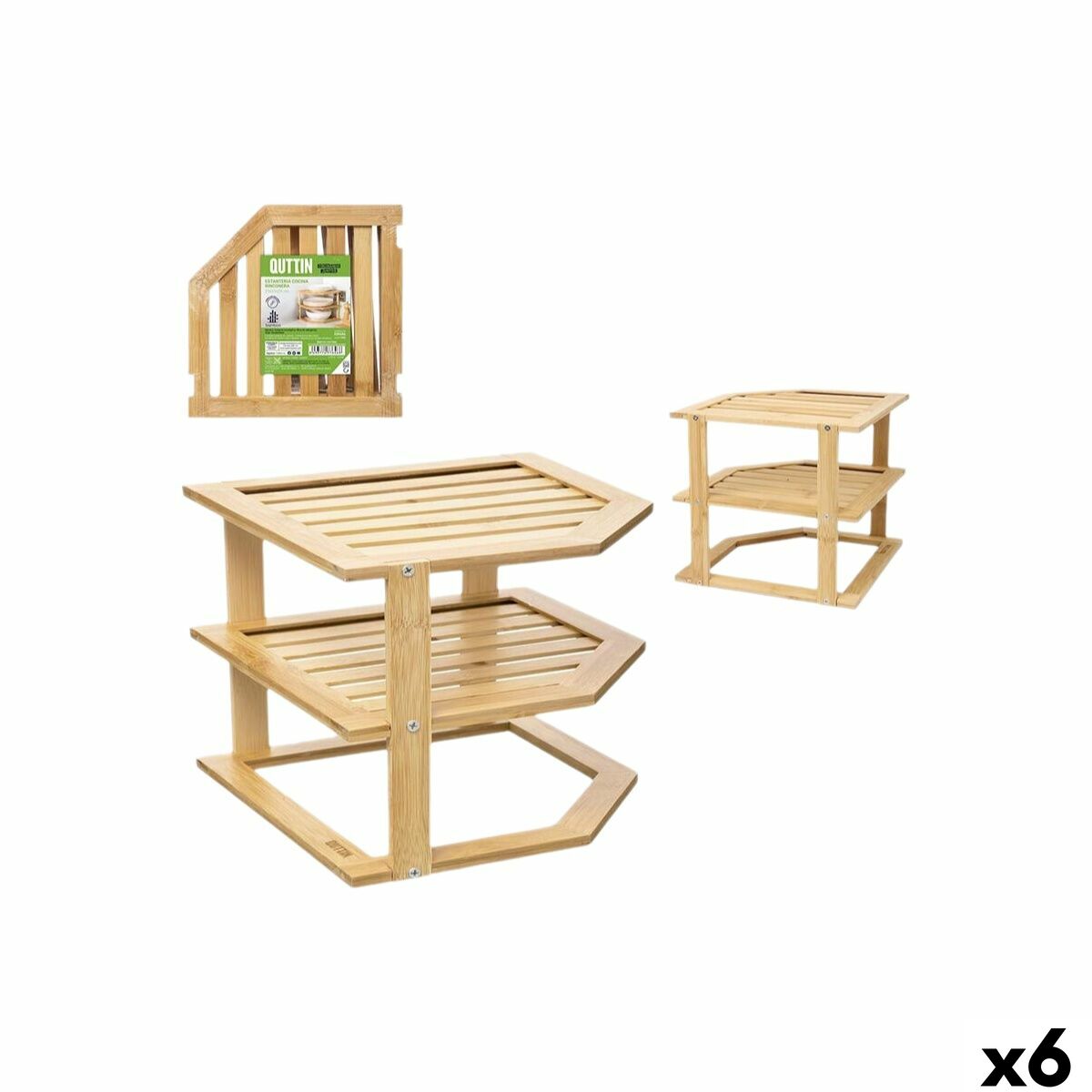 Vinkelhylla Quttin 25,5 x 25,5 x 23 cm (6 antal)