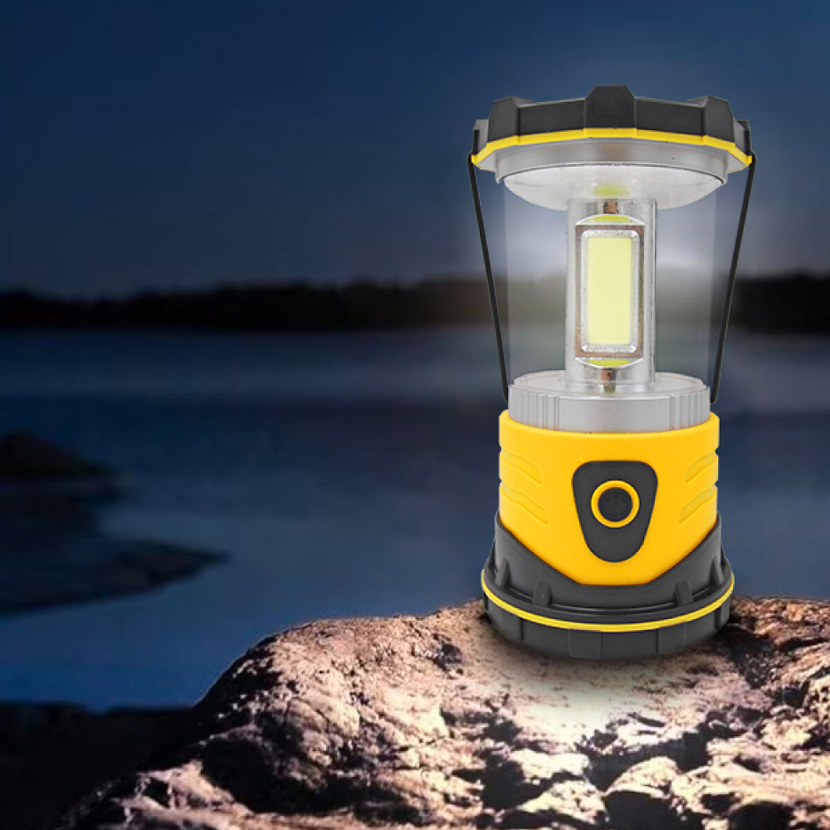 LED-lykta EDM 36147 Gul 9 W 1200 Lm Klassiskt Camping - 6