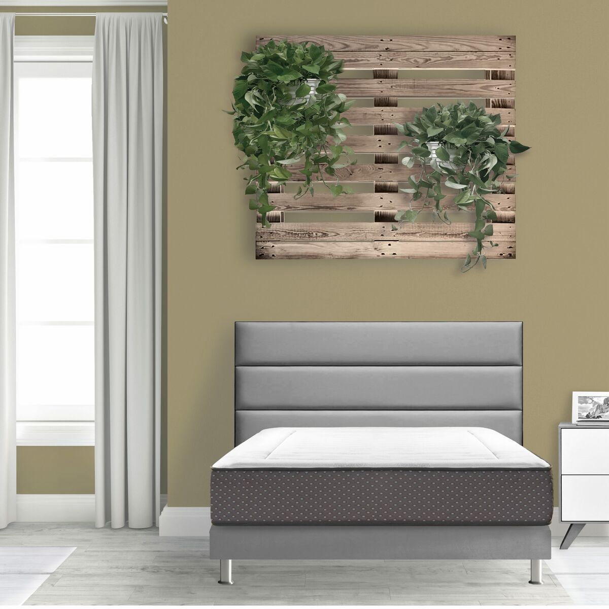 Viskoelastisk Madrass Drakefor Flower 160 x 200 cm - 2