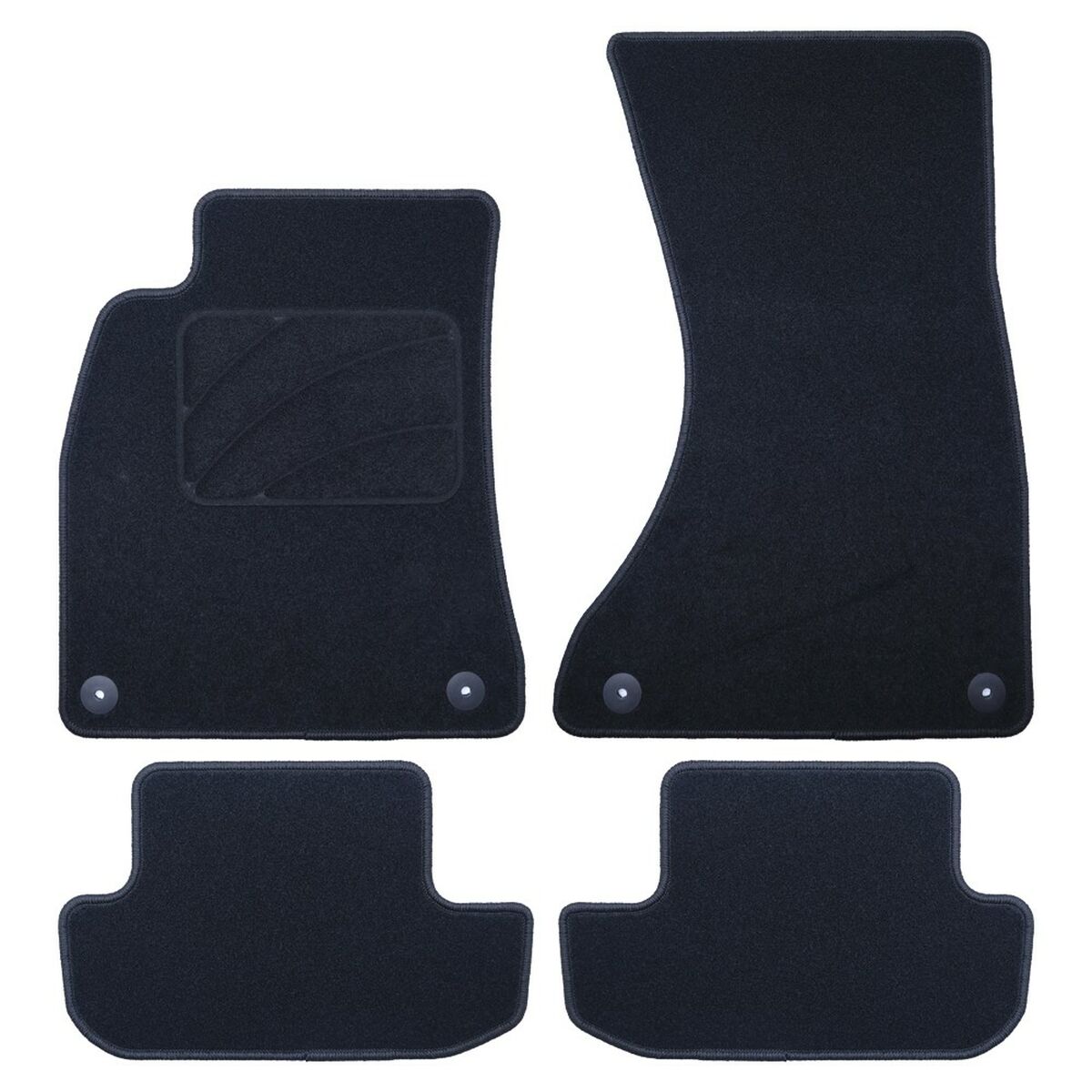 Set med bilgolvmattor OCC Motorsport OCCD0016 5 Delar