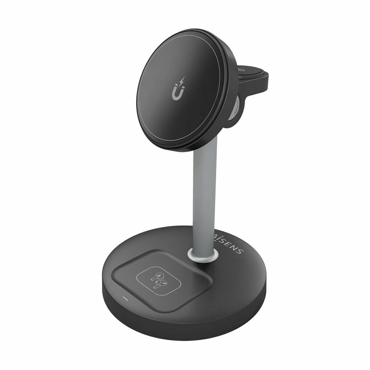 Trådlös laddare Aisens ASCH-15W3WC066-BK Svart 15 W - 2