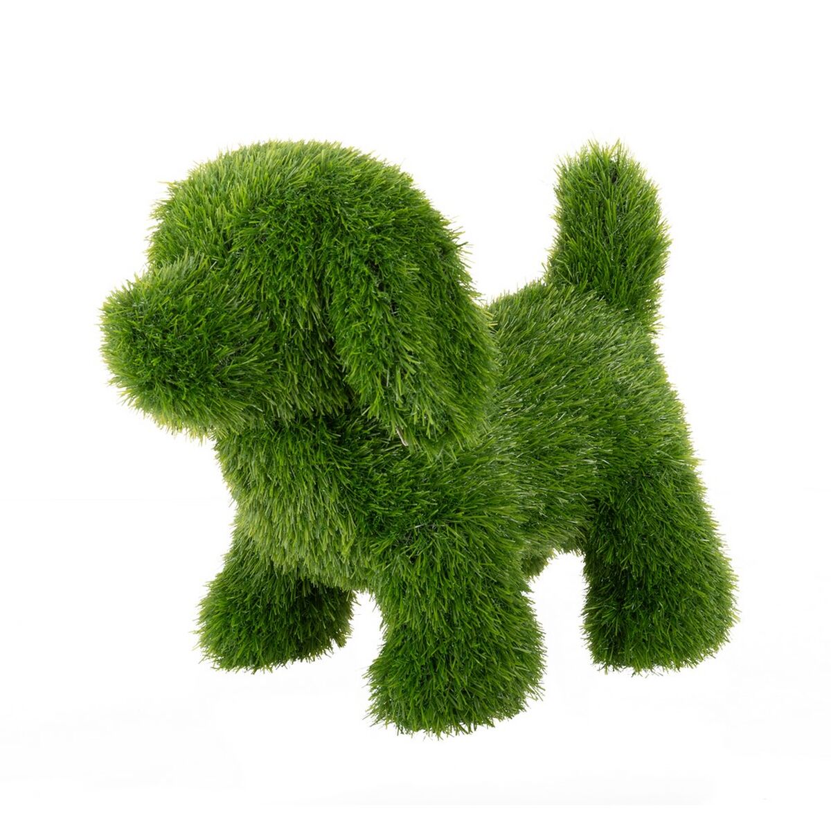 Prydnadsfigur polypropen Konstgräs Hund 23 x 35 x 33 cm