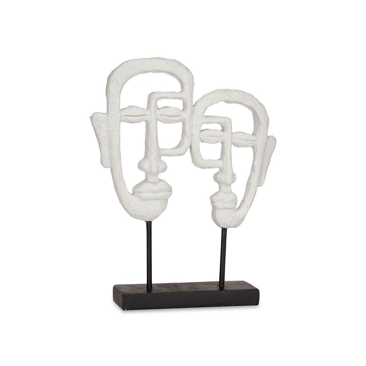 Prydnadsfigur Gift Decor Vit Ansikte 27 x 32,5 x 10,5 cm (4 antal) - 5