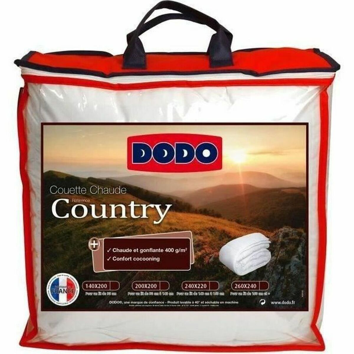 Duntäcke DODO Country 400 g /m² 140 x 200 cm