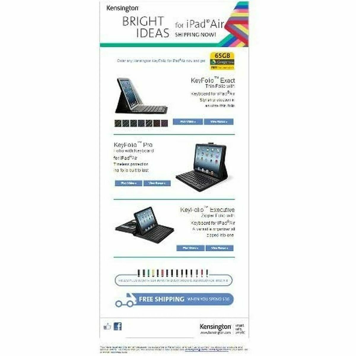 Mus Kensington Pro Fit Blå Svart 2400 dpi - 3