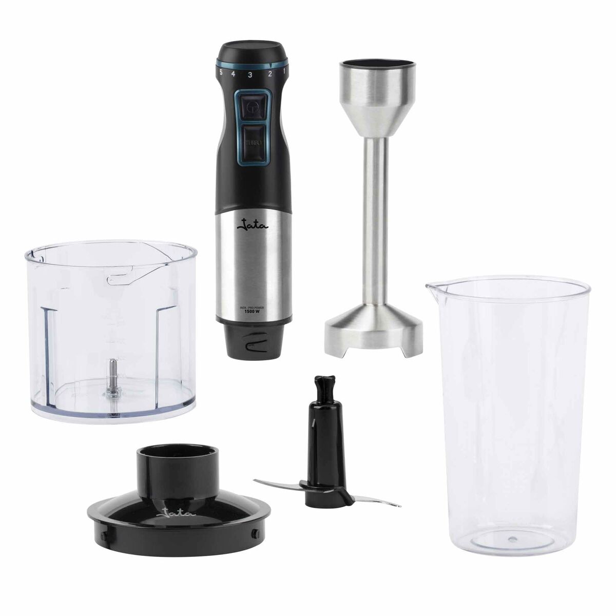 Multifunktionell handmixer med tillbehör JATA JEBT1791 Svart 1500 W - 2