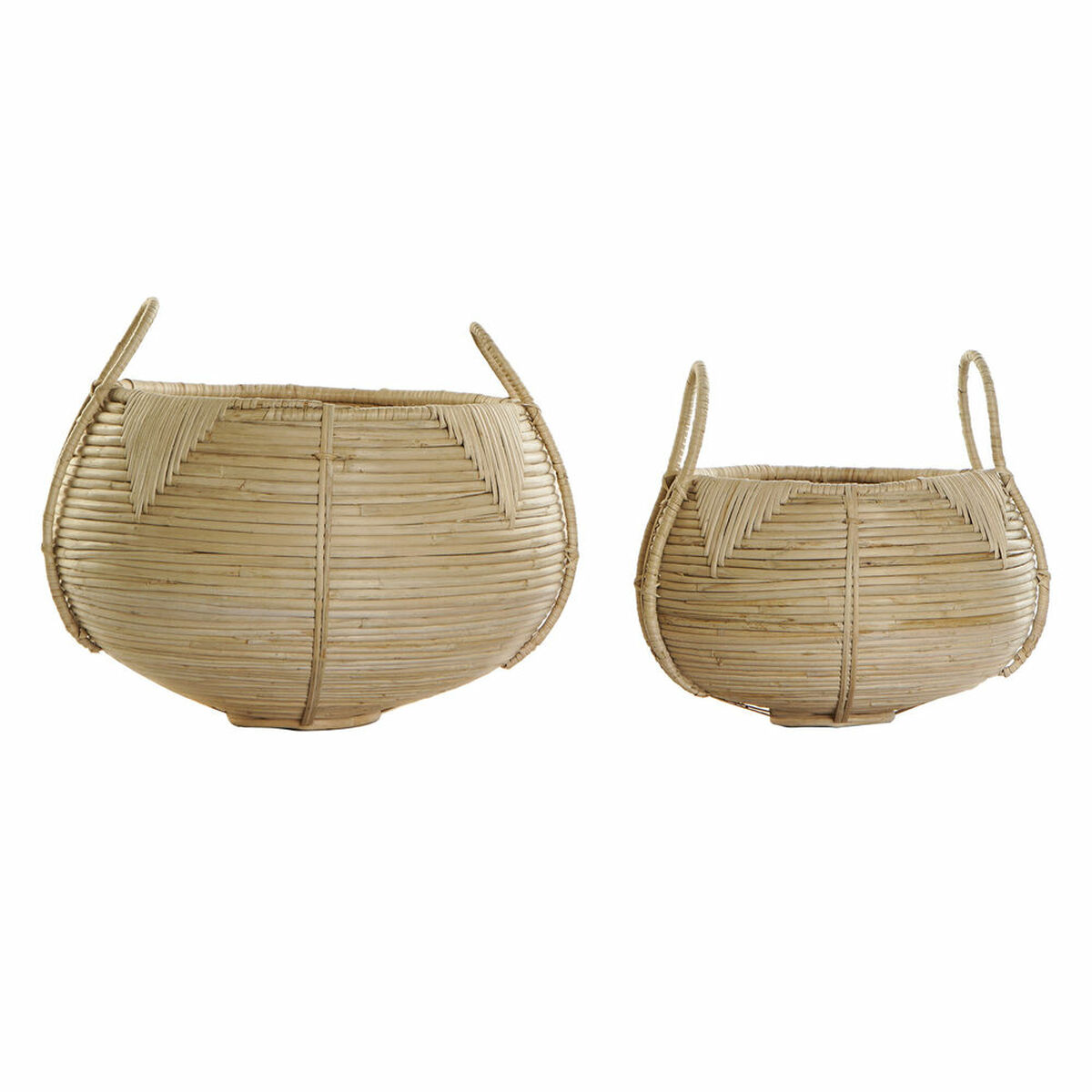 Korg - set DKD Home Decor Rattan Bali (2 pcs) (25 x 25 x 22 cm) (35 x 35 x 37 cm) - 5
