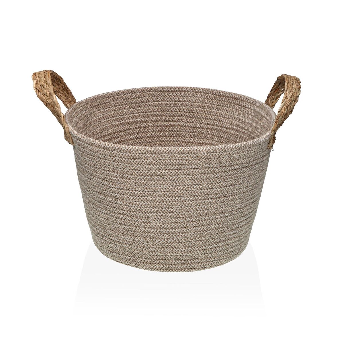 Dekorativ korg Versa Beige 22 x 30 x 22 cm