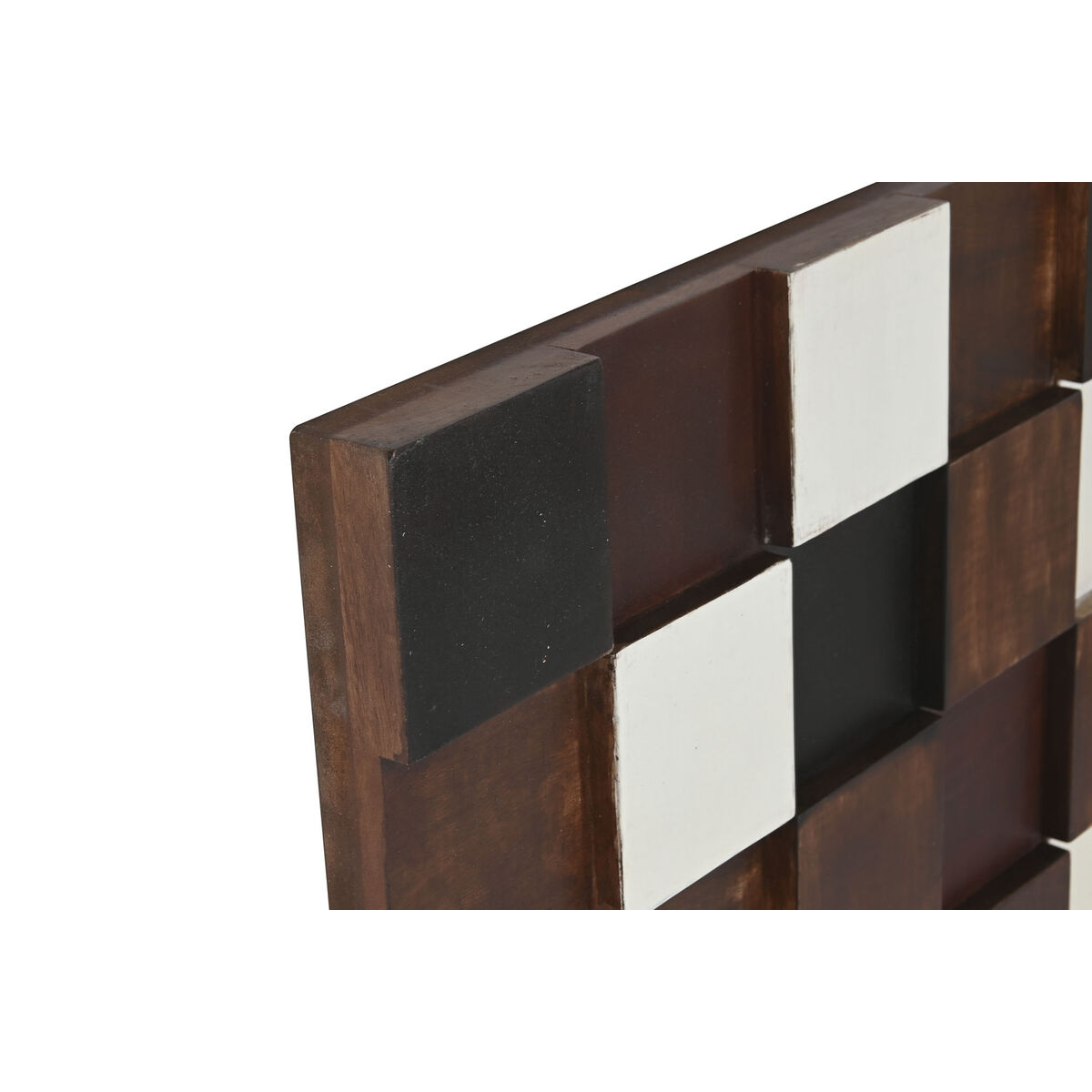 Väggdekoration Home ESPRIT Vit Svart Naturell Modern 90 x 4 x 90 cm - 2
