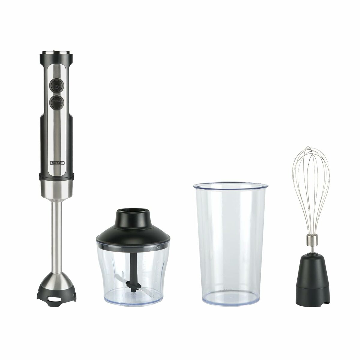 Multifunktionell handmixer med tillbehör Bourgini 222401 1200 W