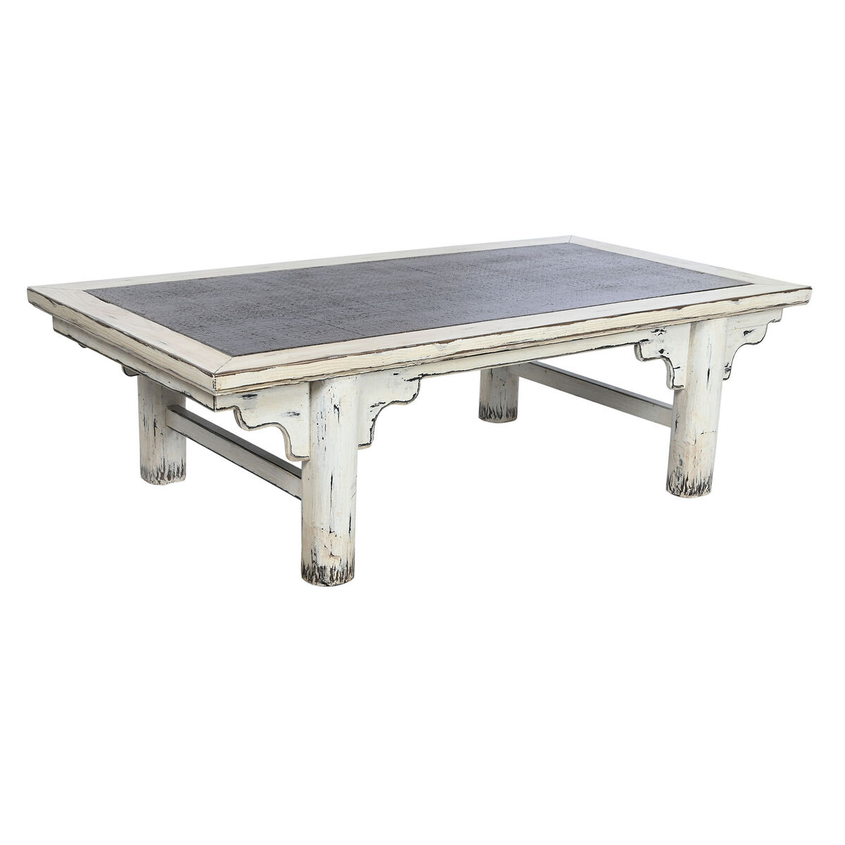 Soffbord Home ESPRIT Rattan Almträ 167 x 90 x 50 cm