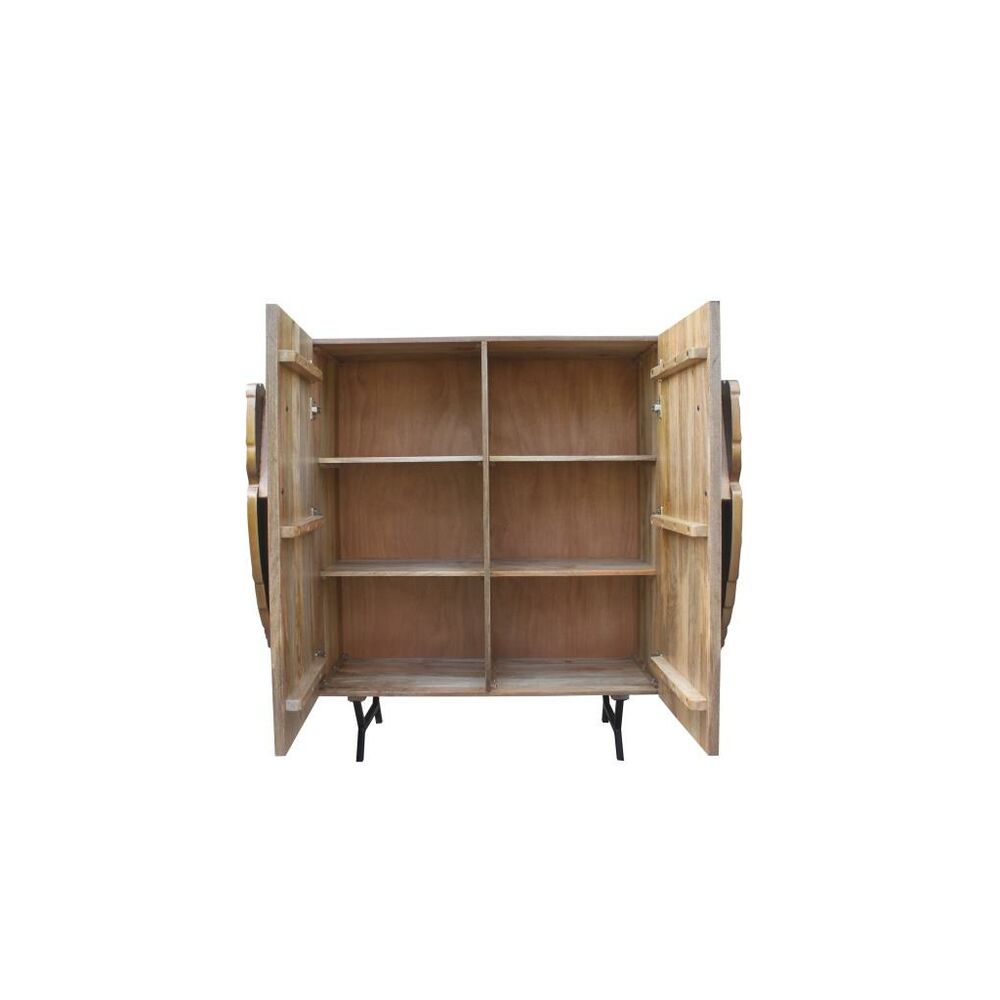 Skänk DKD Home Decor Brun Gyllene Mangoträ 100 x 45 x 120 cm 100 x 50 x 120 cm - 2