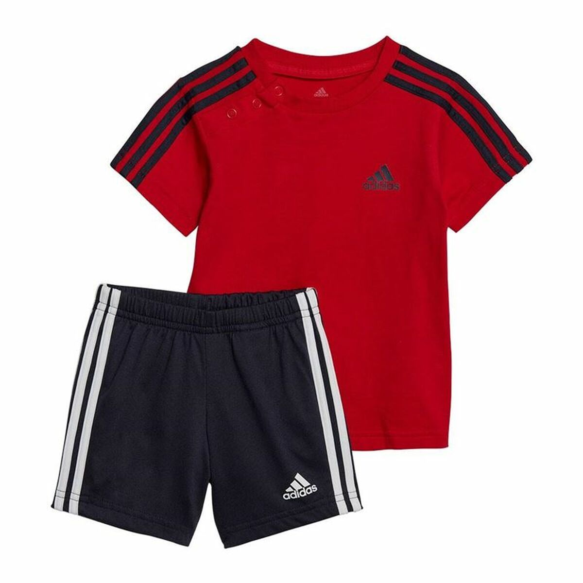 Träningskläder, Barn Adidas 3 Stripes Röd