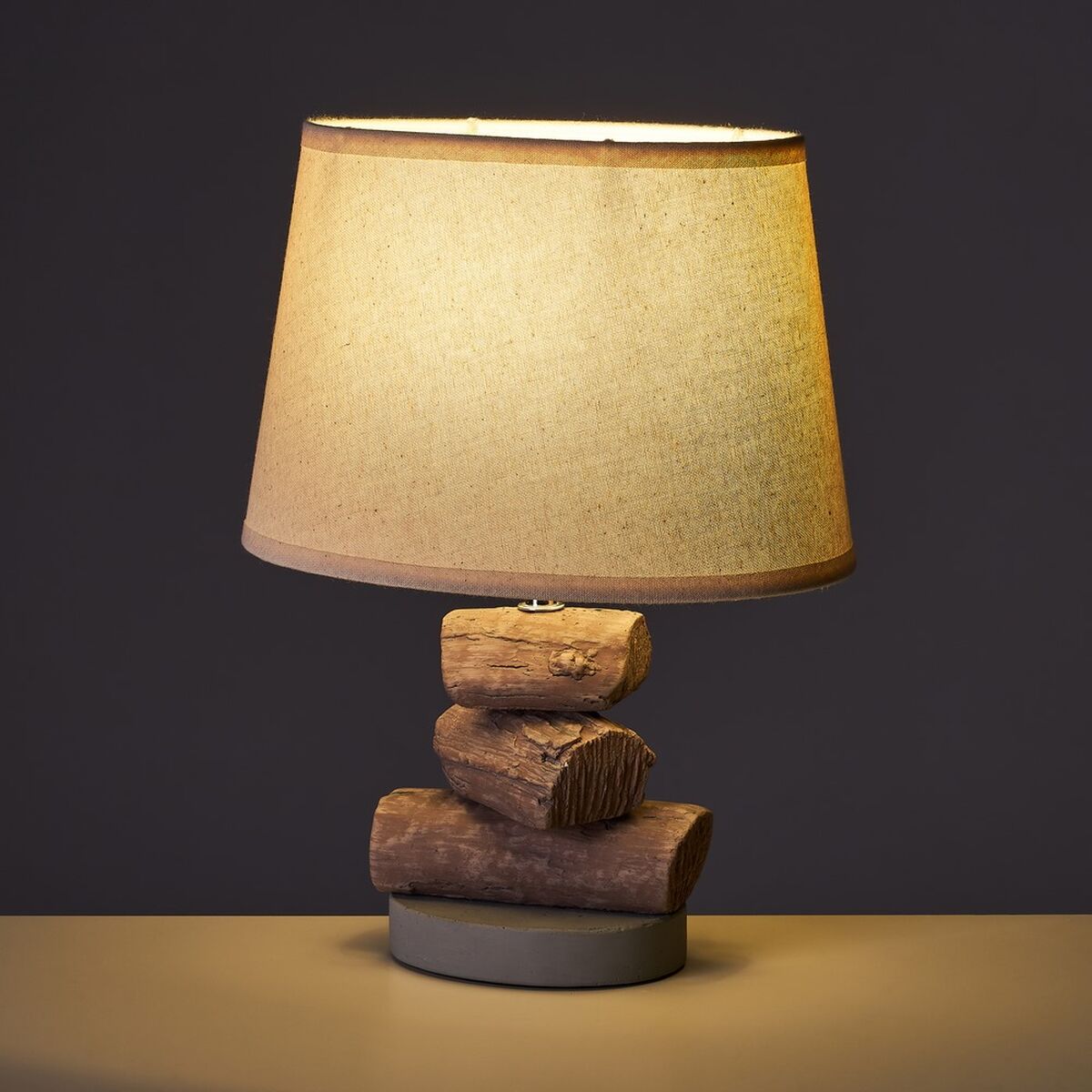 Bordslampa Vit Brun Beige 40 W 220-240 V 26 x 19 x 35 cm - 4