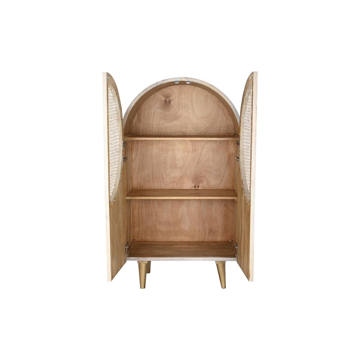 Skänk DKD Home Decor 80 x 45 x 140 cm Naturell Vit Mangoträ - 6