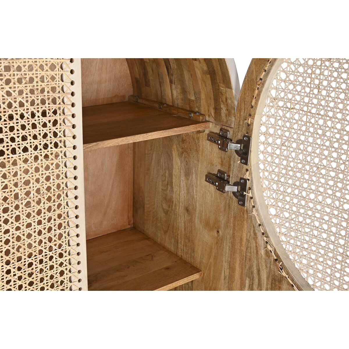 Skänk DKD Home Decor 80 x 45 x 140 cm Naturell Vit Mangoträ - 4
