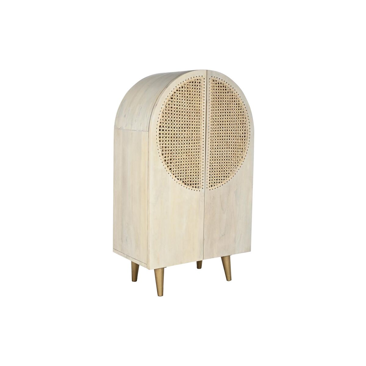 Skänk DKD Home Decor 80 x 45 x 140 cm Naturell Vit Mangoträ