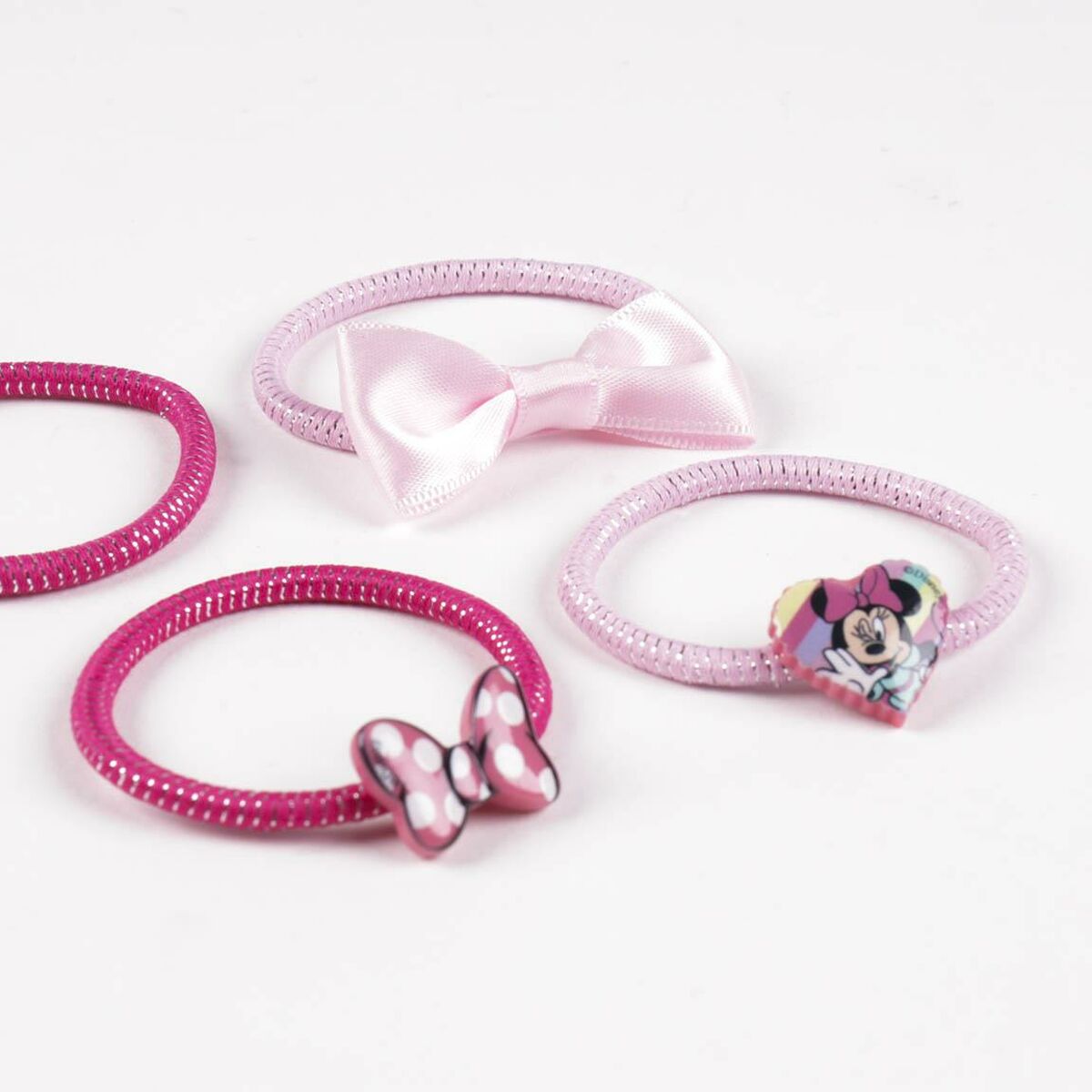 Hårsnoddar Minnie Mouse 6 Delar - 5