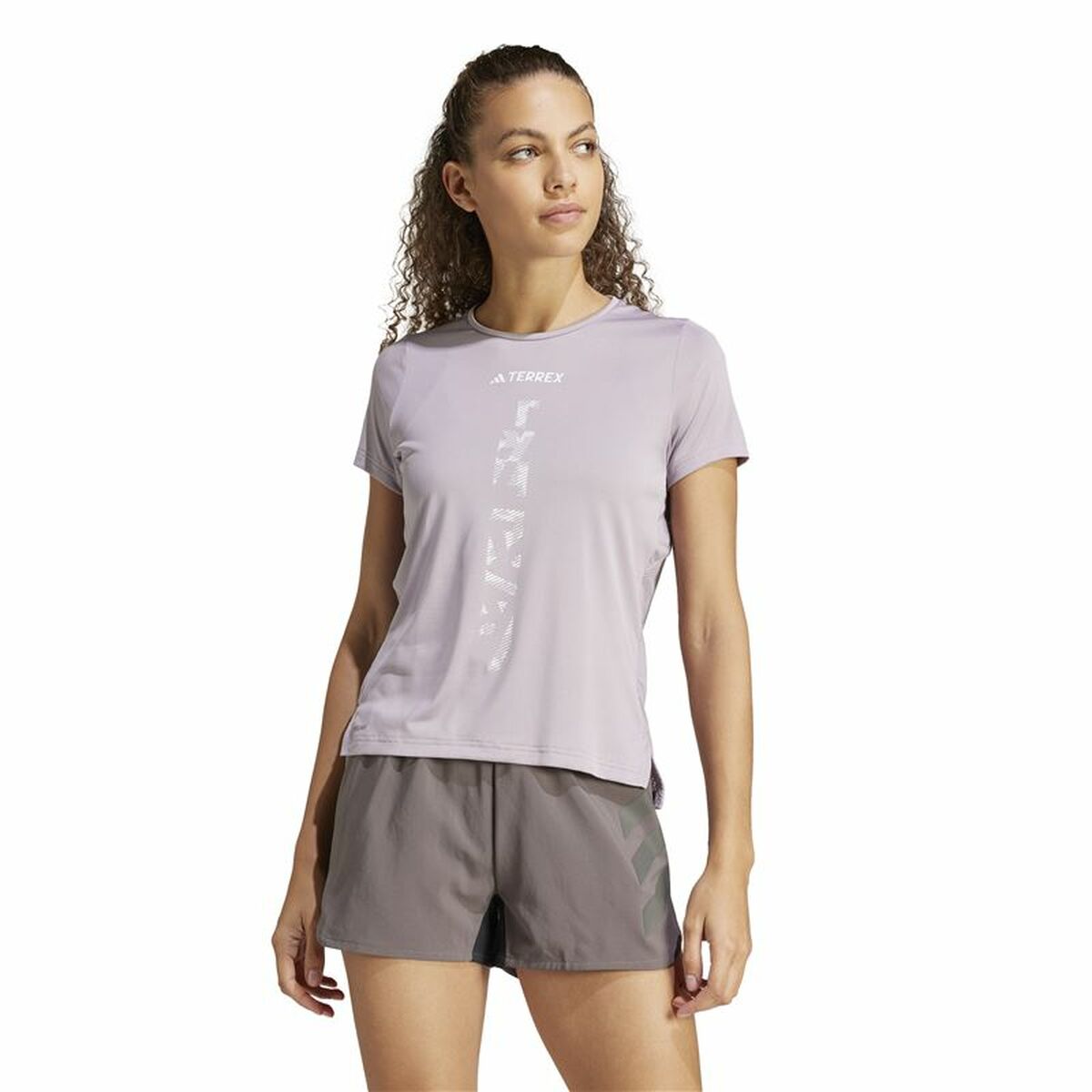 T-shirt med kortärm Herr Adidas Terrex Agravic Lila - 2