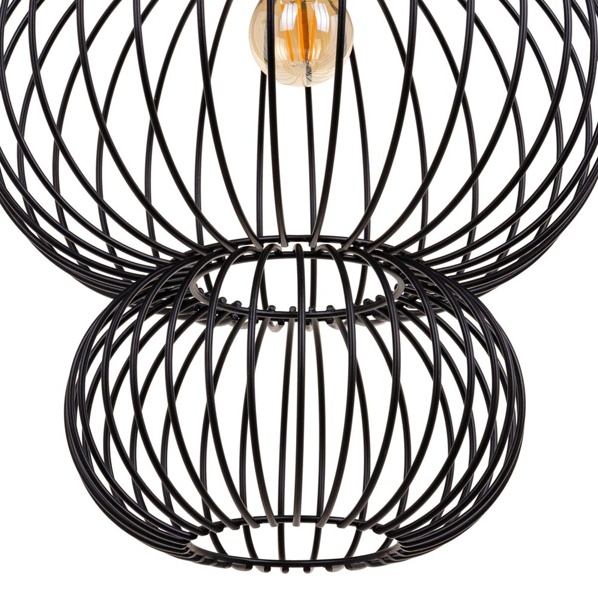 Taklampa 34 x 34 x 51 cm Svart Järn Ø 34 cm - 5