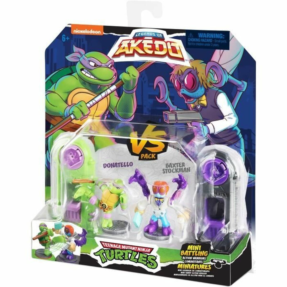 Stridsfigurer Teenage Mutant Ninja Turtles Legends of Akedo: Donatello vs Baxter Stockman - 6