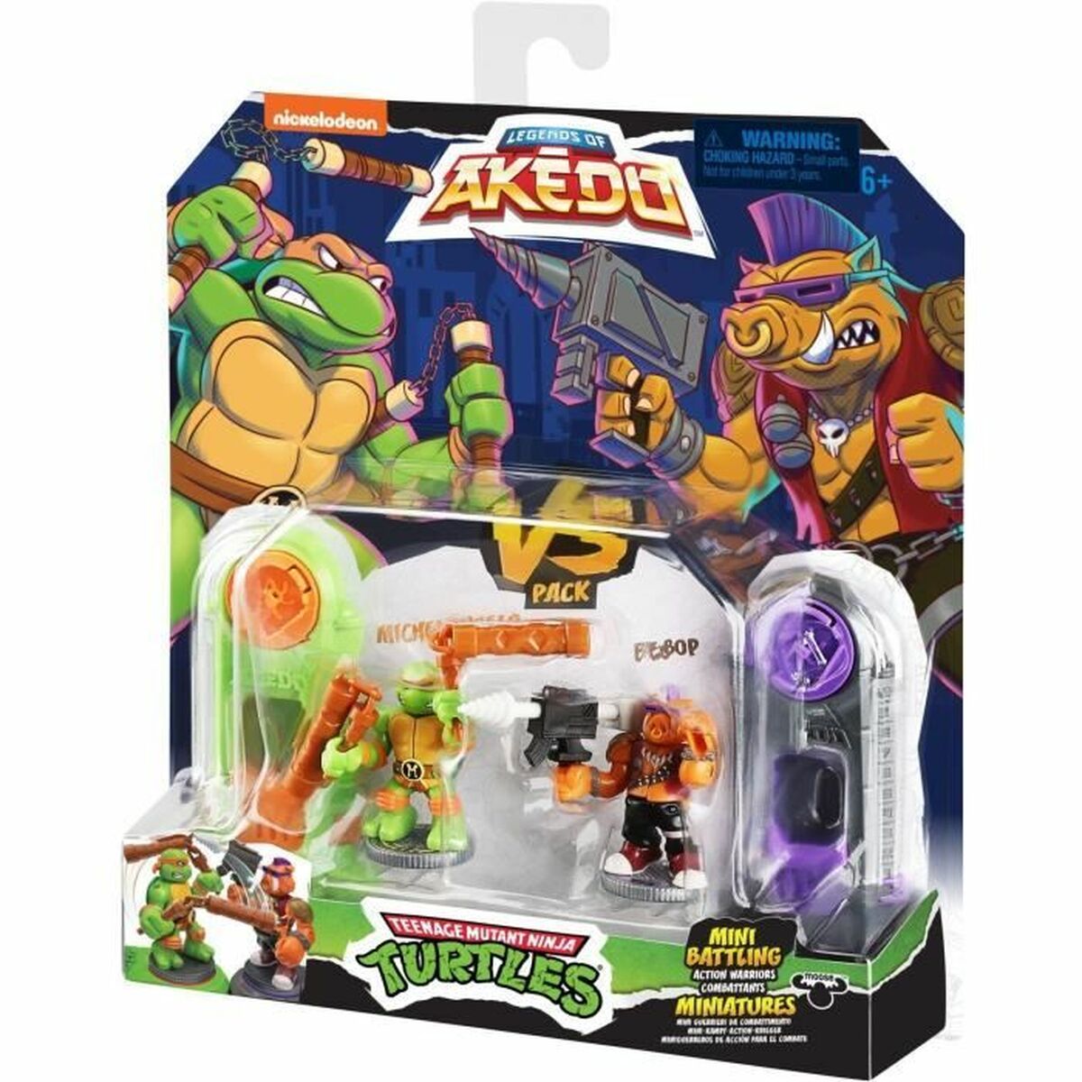 Stridsfigurer Teenage Mutant Ninja Turtles Legends of Akedo: Michelangelo vs Evil Bepop - 6