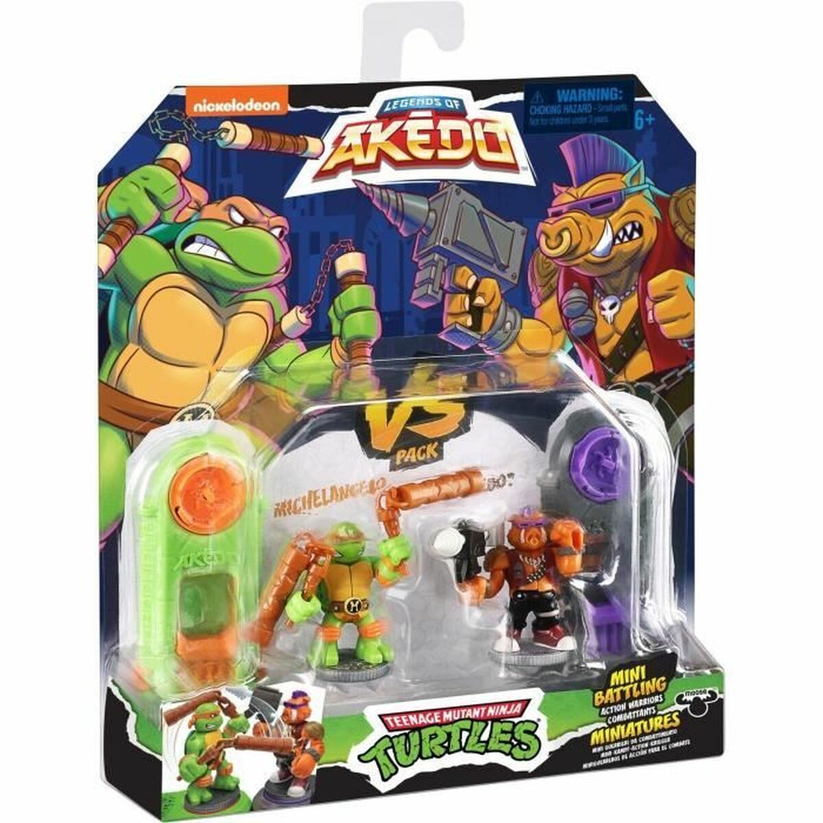 Stridsfigurer Teenage Mutant Ninja Turtles Legends of Akedo: Michelangelo vs Evil Bepop - 4