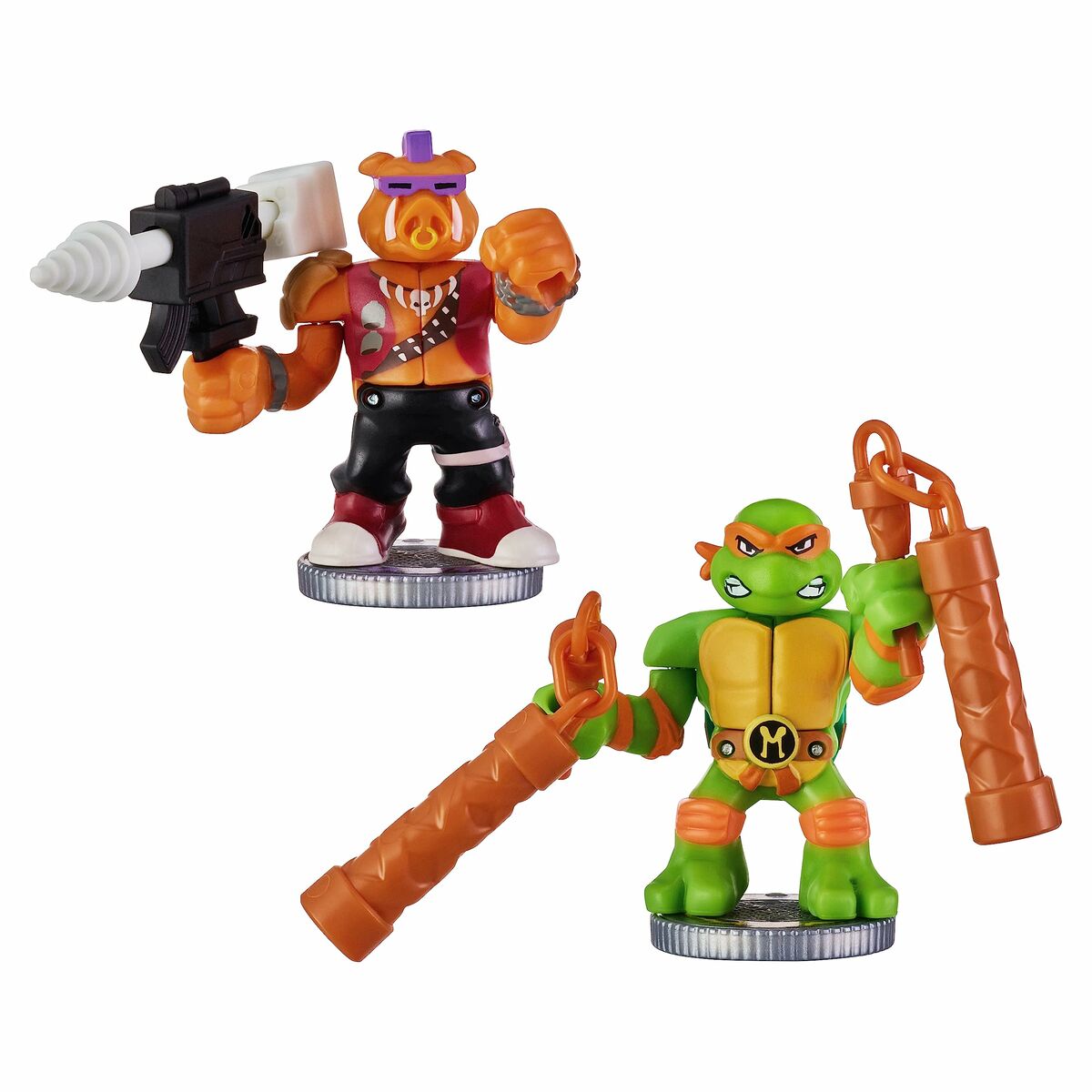 Stridsfigurer Teenage Mutant Ninja Turtles Legends of Akedo: Michelangelo vs Evil Bepop - 3