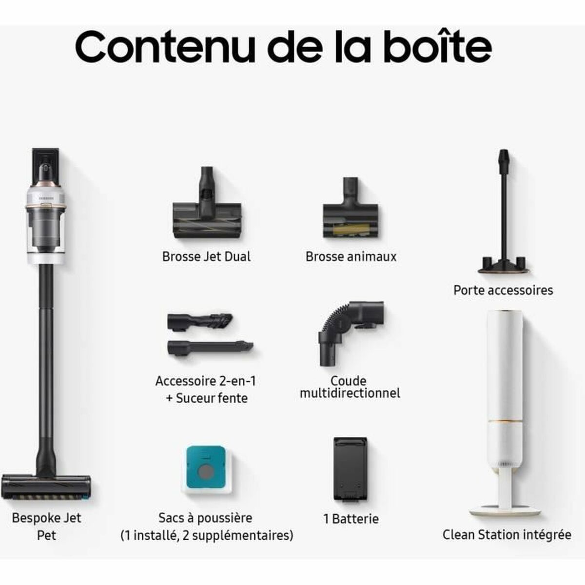 Dammsugarborste Samsung VS20B95823W 580 W - 3