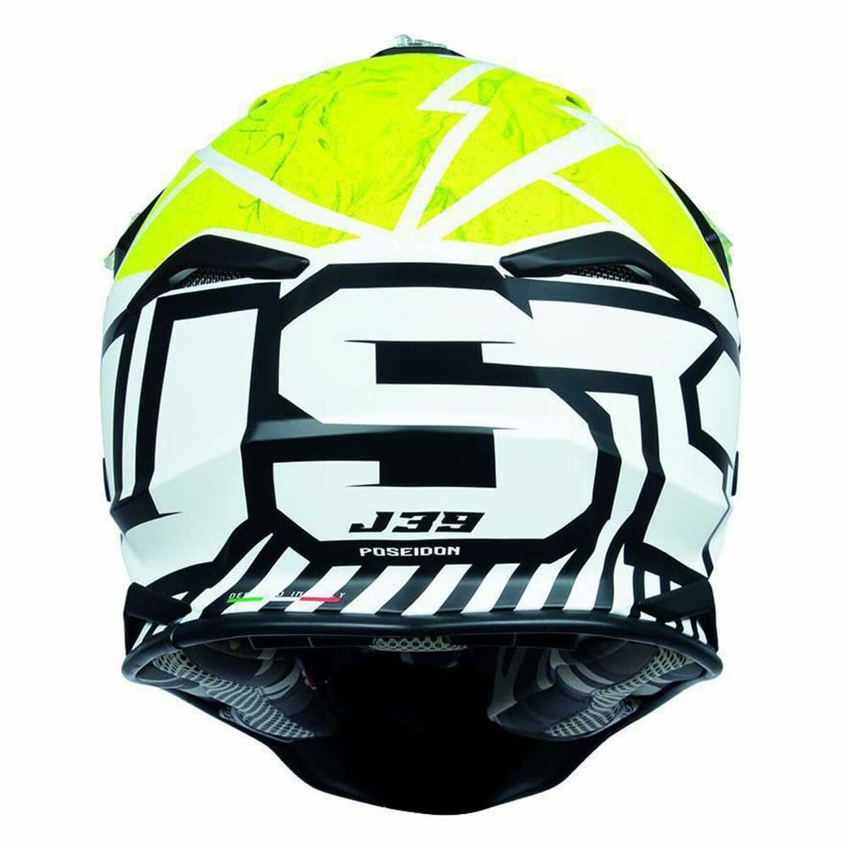 Helhjälm Just1 J-18 F HEXA Svart Vit - 8