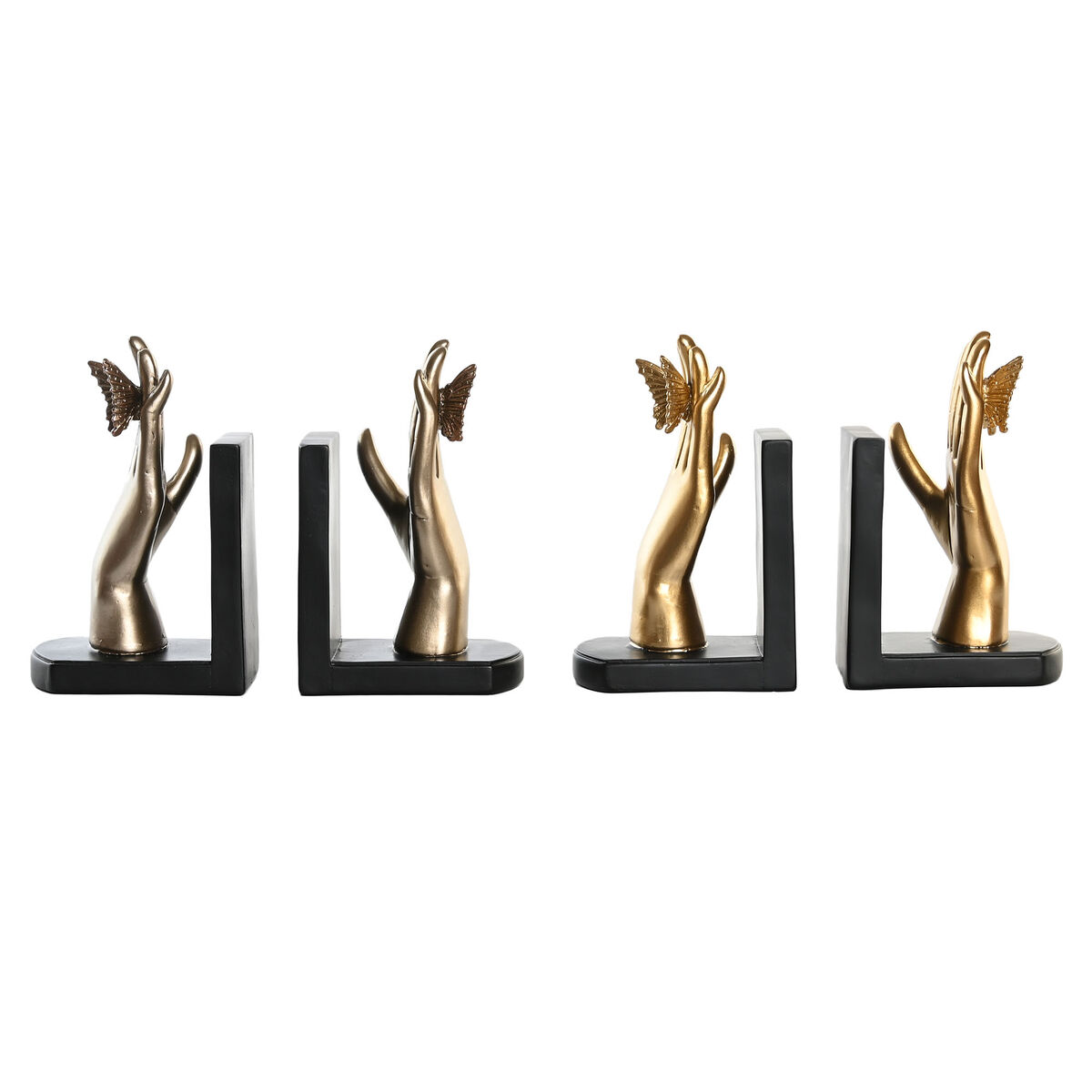 Könyvtámasz DKD Home Decor 22 x 8,5 x 17 cm Harts (2 antal)